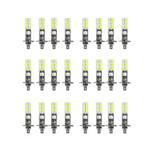 Kit de 24 ampoules LED H1 6000K Super White 80W pour phares antibrouillard