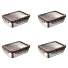 220 ml Lunchbox aus Edelstahl. versiegelte Frischhalteboxen für Lebensmittel