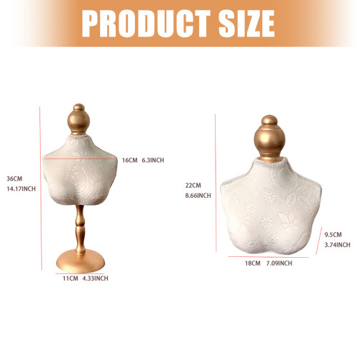 Velvety Jewelry Display Stand Versatile Length-Shortstyle 2