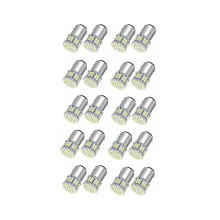 Lot de 20 feux de freinage arrière à LED blancs 6000K 1157 50SMD BAY15D 12V