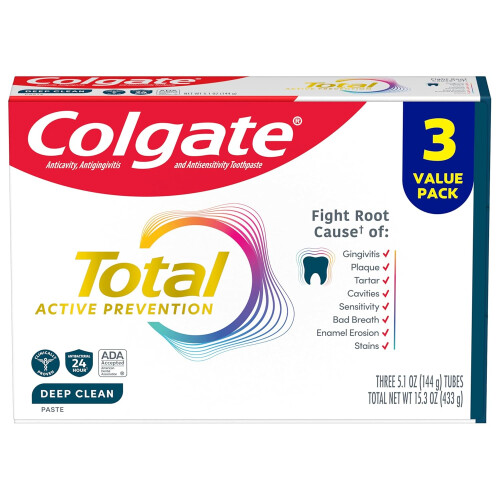 Colgate Colgate Deep Clean Toothpaste, Mint, 3 Pack, 5.1oz