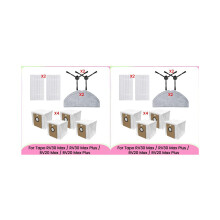 20 Stück für Tapo RV30 Max /RV30 Max  /RV20 Max /RV20 Max  Staubsaugerteile Filter Wischtücher Seitenbürste Staubbeutel