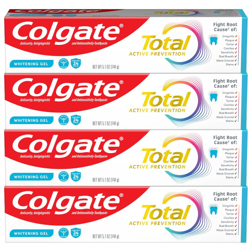 Colgate Colgate Whitening Gel Toothpaste Mint, 4Pack,5.1oz