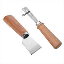 Kit de bricolage en cuir en 2 pièces. Outils de découpe du cuir faits main.
