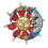Broche soleil lune à la mode, Badge en acier inoxydable, 1