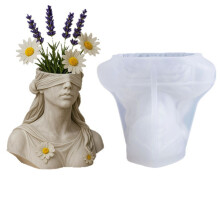 Sturdy Silicone Blindfolded Goddess Mold For Making Unique Resin
