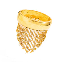 Vielseitiges Metallgliederarmband mit schwingender-Goldfarben