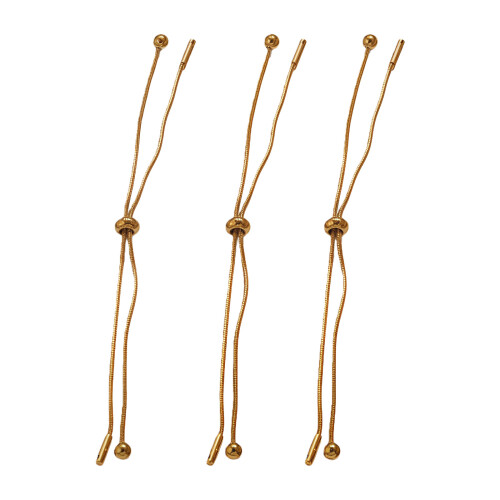 3 Stück-Goldener runder Schlangenstil1
