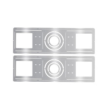 2 Stück Verzinkte Stahl-Montageplatten für 3/4/6-Zoll-LED-Leuchten. Einbauleuchten-Installationsset