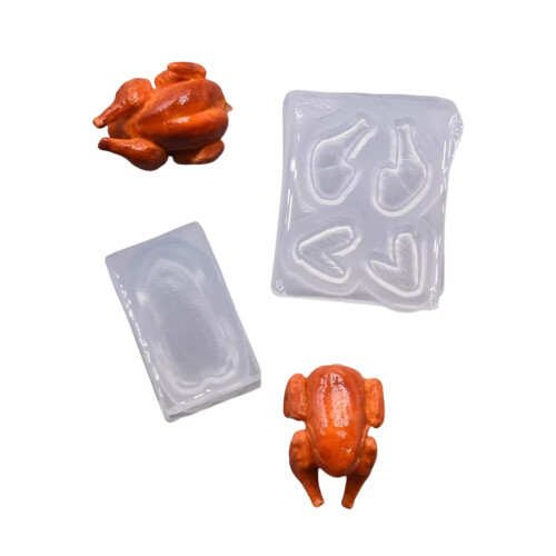 Tiny Roasted Chicken Silicone Press Molds Perfect For 1:12 Scale