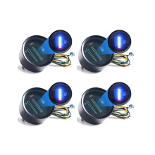 4X 24V 2 Zoll 52mm Universal Auto Motorrad Kraftstoffstandanzeige LED-Lichtanzeige Kraftstofftankanzeige Boot LKW Wohnmobil