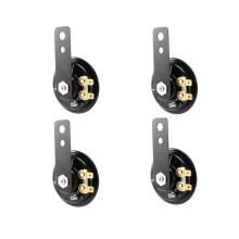 4X 6V Schwarz Montage Elektrische Hupe für Auto Motorrad Lastwagen Fahrzeug