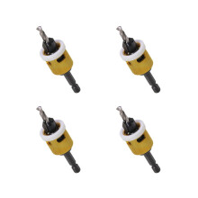 4Stück 1/8 X 3/8 Zoll Senkbohrer mit Hartmetallspitze und Reibungsarmem Tiefenstopp. 1/4 Zoll Senkbohrer mit Sechskantschaft