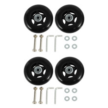 4er-Set Ersatzrollen für Koffer. Außendurchmesser 80 mm