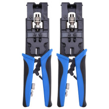 2-teiliges Koaxial-Crimpwerkzeug BNC/F Crimp-Stecker RG59/58/6 Kabeldrahtschneider Crimpzange