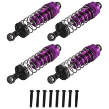 Lot de 4 amortisseurs métalliques pour voitures radiocommandées Wltoys 124019, 124018 et 144001. Piè