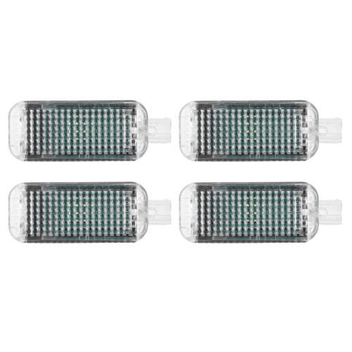 Éclairage intérieur LED de plancher (4 pièces) avec câble, référence 4E0947415, compatible avec Audi