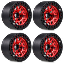 Lot de 4 jantes à billes métalliques 1,9" pour crawler RC 1/10 Axial SCX10 90046 AXI03007 Traxxas TR