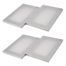 4 Stück A4 Siebdruck-Aluminiumrahmen. gespannt 120T Polyester-Siebdruckrahmen für Leiterplatten