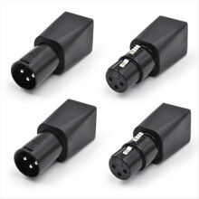 4 pieces RJ45 Ethernet to 3-pin XLR adapter