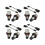 4 paires d'ampoules LED blanches 8000K de type « angel eye » pour BMW E39 E53 E60 E63 E64 E66 E87 5 1