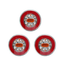 3X Rundes LED 4 im 1 Lastwagen Rücklicht 12-24V Dynamisches Heckblinker Rückfahr Bremse Licht für Anhänger Lastwagen RV