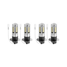 4 Stck. H3 Superhelle LED-Leuchtmittel für Nebelscheinwerfer. Tagfahrleuchten. 6000 K. Weiß