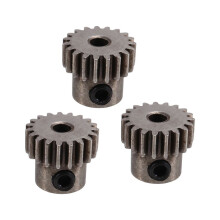 3PCS 3.175 mm Welle Stahlritzel Motorgetriebe 32DP 48DP 64DP M0.6 für 1/10 1/8 RC Car 3650 3660.19T