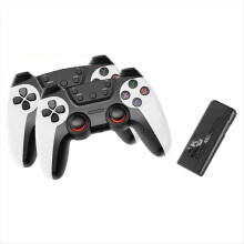 Manette sans fil 2,4 GHz 32 Go + 10 000 jeux pour PS1 (deux joueurs)