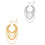 Heavy Layering Cuban Link Necklace Modern Punk Design-Silver 2