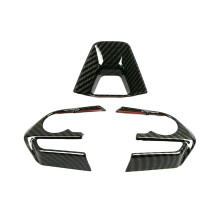3 piĂšces pour Toyota Corolla 2019-2020. Style fibre de carbone. Hayon. Garniture de bouton de comman