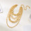 Heavy Layering Cuban Link Necklace Modern Punk Design-Silver 5