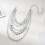 Heavy Layering Cuban Link Necklace Modern Punk Design-Silver 6