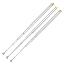 3 Stück 307 mm (12 Zoll) 5-teilige Teleskopantenne mit Fernbedienung für FM-Radio und Fernseher