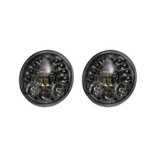 2X Universal 5.75 inch LED Headlights 5 3/4 inch LED DRL Hi/Lo 36W Beam Motorcycle Turn Signal Indicator Daytime Driving Light Headlight