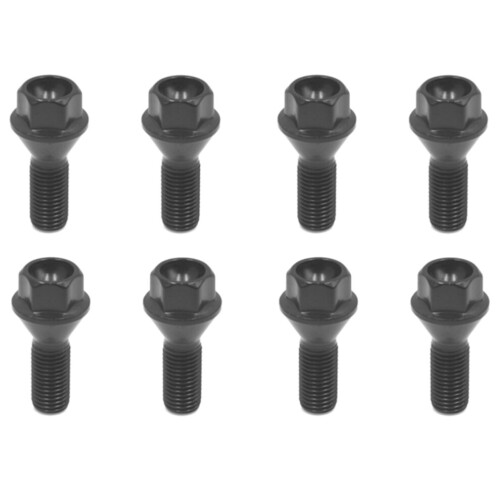 8Pcs Schwarz Wheel Bolt Radmutter für BMW E30 E36 E46 E60 E90 36136781150