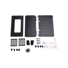 9 Dekorative Teile für TRX4 -LandRover Metall-Scheinwerferzaun/Türgriff/Türscharnier/Reflektor