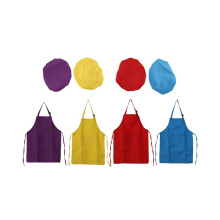 Ensemble de 8 pièces pour enfants comprenant un tablier et une toque de chef. Ajustable. Comprend un