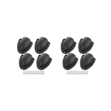 8 pieces Nylon 2.5 inch marine wire cable vent cover. Clamshell vent for boats. Smooth edge thickness 1/8 inch. Wire vent