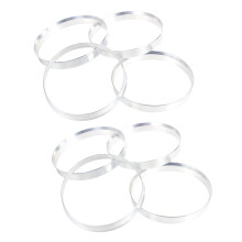 8 x Universal Aluminium Nabe Zentrisch Ring Spurverbreiterung Set 74.1mm O / D 72.6mm I / D