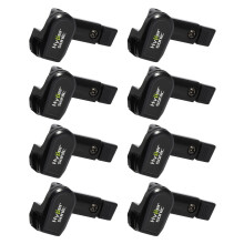 8 supports universels noirs pour essuie-glaces de véhicules. Accessoires auto LHR