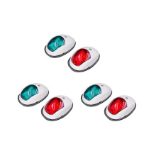 6X Navigationslicht LED Bootsseitenlicht Signallicht Signalwarnlicht Yachtlicht Weiß
