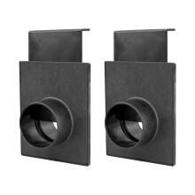 70133-P2 2-1/2-inch shut-off valve for dust separators. Dust extraction fittings. Pack of 2.