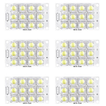 6X New DC 3V-5V-12-LED Super Bright White Piranha LED Board LED Lights Yacht Light