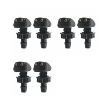 6X Auto-Frontscheiben-Universalwaschanlage. Wischer-Wassersprühdüse mit Montageschnalle