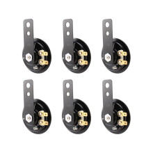 6X 6V Schwarz Montage Elektrische Hupe für Auto Motorrad Lastwagen Fahrzeug