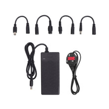 Chargeur de batterie lithium 65 W 42 V 2 A pour trottinettes électriques, avec adaptateur de câble.