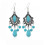 Turquoise Necklace Earring Gift Set, Retro Artistic Design, 6