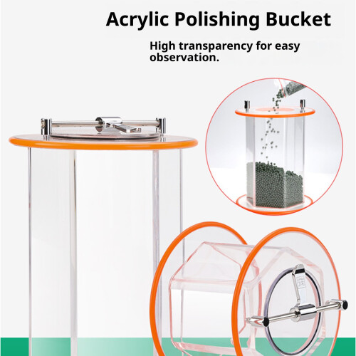 Versatile Clear Polishing Barrels Portable Rotary-KT2000 1