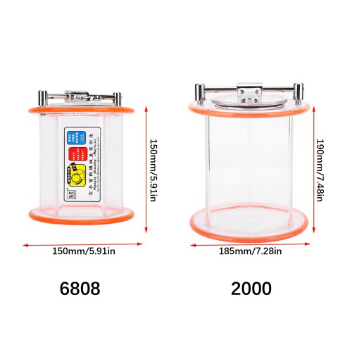 Versatile Clear Polishing Barrels Portable Rotary-KT2000 2